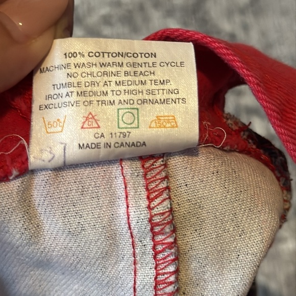 Vintage railroad stripe Overalls with Red Accents - size 18 months - Picture 6 of 6